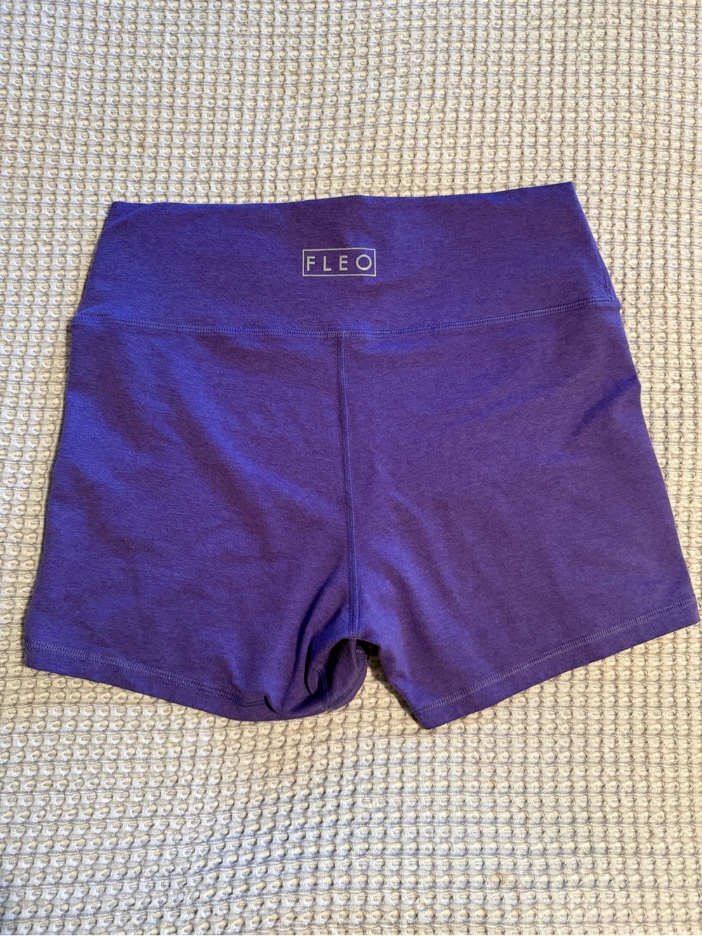 Fleo Deep Purple High-Waist Bike Shorts